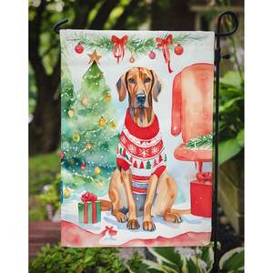 Redbone Coonhound Christmas Garden Flag Multicolor Mailbox Decorative <b>Yard</b> Banner for Patio Artwork for <b>Yard</b> & <b>Lawn</b> <b>Sign</b> Sizes - Product Image 3