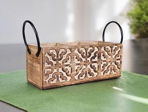 Portacubiertos para Mesa de Comedor, Soporte para Cuchillos y Cucharas, Organizador Multiusos para Cucharas, Caja de Almacenamiento de Vajilla de la India - Product Image 5