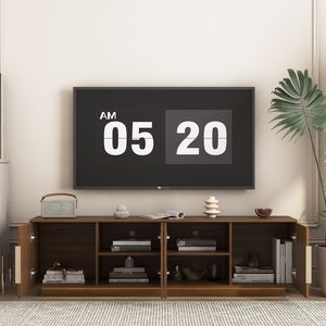 ขาตั้งทีวีทันสมัยขนาด 68 นิ้ว พร้อมไฟ LED 16 สี ตู้วางทีวีสำหรับทีวีขนาด 55 60 65 นิ้ว - Product Image 5