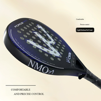 Raquette de paddle épaisse en fibre de carbone modèle 4013 Fujian 80g-84g 46.5cm avec poignée horizontale pour amateurs