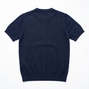 Pull tricoté en viscose à manches courtes pour homme, décontracté, uni, haut en maille, OEM ODM, vente en gros, usine, marque privée, prix bas - Product Image 2