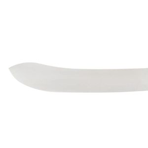 Couteaux de boucher à manche rouge avec lame à pointe arrondie argentée, poignée courbée confortable et protège-doigts pour la découpe de viande et les travaux culinaires - Product Image 5