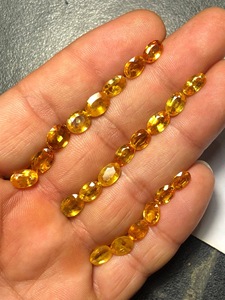 Natural Yellow Sapphire Faceted Oval Cut Gemstones | Golden Sapphire Loose Stones Bulk Wholesale Price Lot for Jewelry Making, - Product Image 3