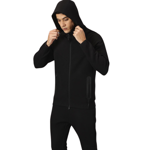 Conjunto de Sudadera con Capucha y Cremallera Completa de Forro Polar para Hombre, Chaqueta Holgada con Capucha y Pantalones de Pierna Recta, Atuendo Casual de Invierno de Dos Piezas - Product Image 5