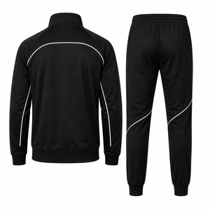 High Quality Men Winter Hip Hop Streetwear Breathable Eco-Friendly Windbreaker <b>Jacket</b> Double Zipper Oversized <b>Track</b> <b>Jacket</b> Stand - Product Image 4
