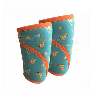 Genouillères de musculation Power pour l'entraînement aux squats, avec design personnalisé, genouillères de compression pour le soutien du genou - Product Image 1