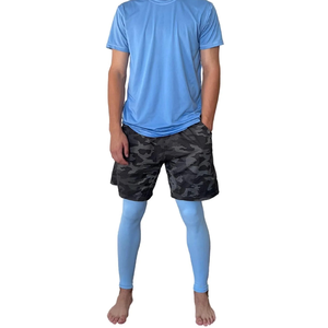 Manchons de compression longs pour les jambes en nylon et élasthanne, protection UV, pour softball et baseball, soutien du mollet et du genou, fabrication industrielle - Product Image 2