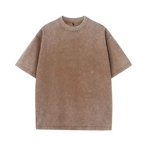 Camiseta de Algodón 100% Lavado al Ácido al por Mayor 2026, Camiseta Personalizada de Alta Calidad, Manga Corta, Tallas Grandes para Hombre, con Logotipo Serigrafiado - Product Image 4