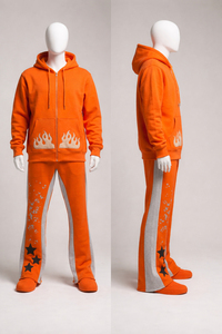 Custom Embroidered Printing French Terry Hoodie & Jogger <b>Set</b> Heavyweight 100% Cotton French Terry Hoodie & Jogger <b>Set</b> - Product Image 4