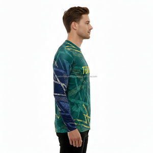 Camiseta Lisa de Manga Larga con Cuello Redondo de Poliéster Unisex de Secado Rápido con Logotipo Personalizado de Moda Otoñal al por Mayor - Product Image 5