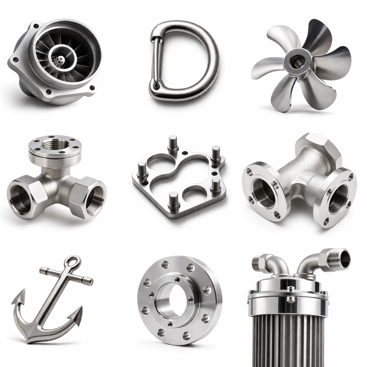 Custom Professional Yacht Boat Marine Hardware Brass CNC Machined Components OEM Precision CNC Milling Turning Service for