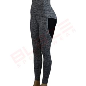 Blaze Fight Wear Quick Dry <b>Yoga</b> <b>Leggings</b> with Elastic Waist High-Waist Crossover Breathable Spandex/Polyester Solid Pattern - Product Image 2