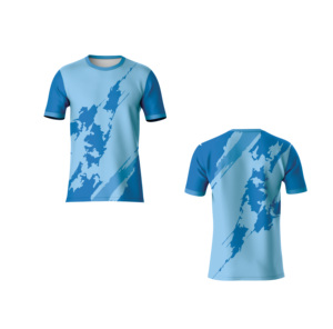 T-shirt personnalisé par sublimation 100 % polyester jersey, tissu vibrant entièrement imprimé, doux et respirant pour vêtements de sport, streetwear et promotions - Product Image 4