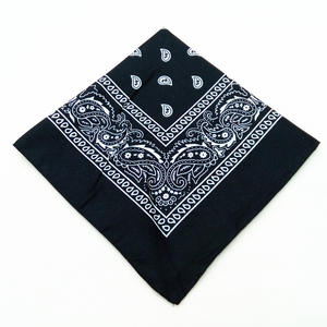 Bandanas carrés en coton 100% imprimés sur mesure, motifs unis et à pois, respirants, utilisables en toutes saisons, foulard en coton imprimé - Product Image 2