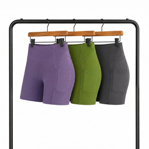 Nouvel Arrivage Short de Compression à Séchage Rapide avec Logo Personnalisé Taille Haute pour Entraînement et Sport, Short Cycliste Personnalisé - Product Image 3