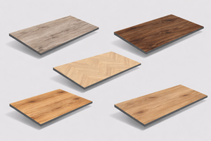 กระเบื้องปูพื้นลายไม้ธรรมชาติ สีโอ๊คอ่อน โทนไม้เบจ ลายไม้แนวนอน ผิวสัมผัสไม้ กระเบื้องพอร์ซเลน GVT PGVT - Product Image 6