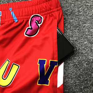 Shorts en maille pour hommes de haute qualité, séchage rapide, respirants, 100 % polyester, pour basketball, motif uni personnalisé, taille mi-haute avec cordon de serrage - Product Image 5
