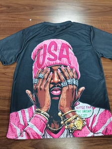 T-shirt en coton à col rond, service d'impression personnalisée, t-shirt vierge de haute qualité, streetwear décontracté, t-shirts pour hommes - Product Image 3