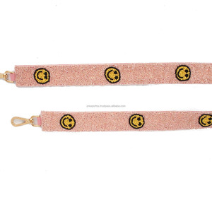 Bolso de mano hecho a mano vintage multicolor de algodón con cuentas y correa cruzada, bordado personalizado para la cara, impermeable, con cuentas de semillas - Product Image 1