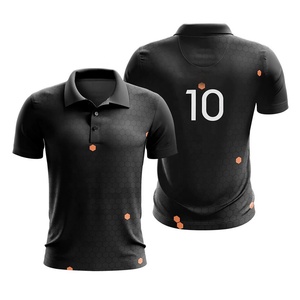 T-shirt polo de golf en coton pour hommes, chemises polo en microfibre personnalisées en coton de haute qualité brodées vierges pour hommes - Product Image 3