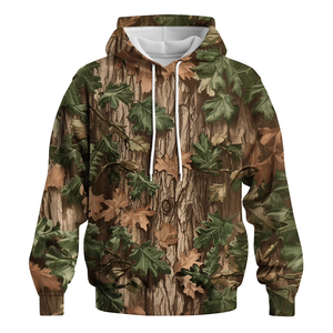 OEM Service <b>Men's</b> Camo Hoodies Sweatshirt Forest Printed Design <b>Pullover</b> Full Sleeve Casual Wear Adult Boys Camo Hoodies (1) - Product Image 1