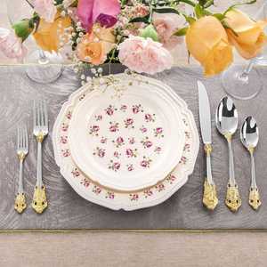 Ensemble de couverts en acier inoxydable de qualité supérieure |   Cuillère, fourchette et couteau durables pour restaurant et cuisine domestique - Product Image 2