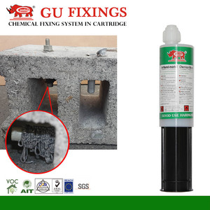 Résine chimique d'ancrage polyester bicomposante de qualité construction, à durcissement rapide, gris, choix économique pour fixation moyenne intensité - Product Image 6