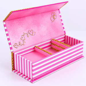 Coffret d'emballage de luxe pour chocolats faits main, écologiques et personnalisés, avec couvercle magnétique rigide, en carton spécialisé et pelliculage mat - Product Image 3