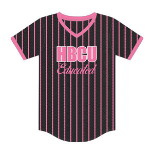 Maillot de baseball chenille pour homme noir, style universitaire, avec motif sororité grecque Divine Nine, pour les universités HBCU, service OEM - Product Image 2