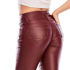 Legging en cuir pour femme, fabriqué en usine, best-seller, vêtements de fitness, legging en cuir personnalisé pour femme - Product Image 5