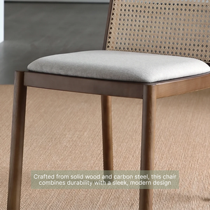 Chaise de salle à manger en rotin fabriquée au Vietnam, en bois de frêne - Product Image 3