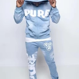 Conjuntos Deportivos Personalizados con Estampado, Conjuntos de Dos Piezas para Hombre, Pantalones Acampanados, Sudaderas con Capucha, Trajes Deportivos para Hombre - Product Image 2
