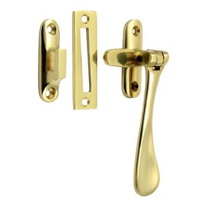 Loquet de fenêtre en laiton de haute qualité, détachable, à double amortisseur, pour quincaillerie de fenêtre en bois, installation par vis COSHIK EXPORTS - Product Image 1