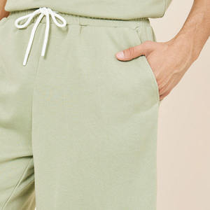 Nouveauté Été 2026 – Ensembles Décontractés Homme 2 Pièces : T-shirt à Épaules Tombantes Manches Courtes et Short à Cordon 100% Coton – Vente en Gros - Product Image 3