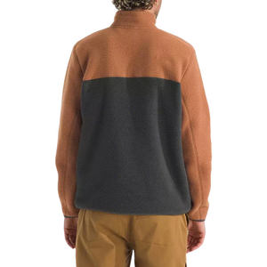 Fabricants OEM sur mesure – Veste unisexe à fermeture éclair 1/4, 100 % coton molletonné, avec bordure extensible, poche poitrine, couleur unie, fermeture éclair intégrale - Product Image 2