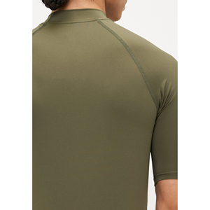Men UV Protection Swim T Shirt Polyester Spandex Quick Dry Breathable Stretch <b>Surf</b> Shirt Beach Wear Custom OEM Factory - Product Image 5