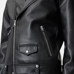 <b>Men</b> Genuine <b>Leather</b> Biker <b>Jacket</b> Slim Fit Moto Rider Coat Custom Premium Fashion Streetwear Outerwear Designer Casual Wear - Product Image 4
