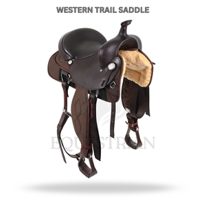 Western Trail Saddle Horse Riding Saddle Equestrian <b>Equipment</b> - Product Image 2