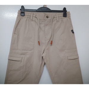 Pantalones Cargo de Sarga para Hombre, Elegantes y Duraderos, con Seis Bolsillos, para Uso Casual, con Cintura Ajustable, Bolsillos Profundos y Cómodos - Product Image 2