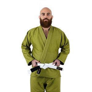 Kimono de Jiu-Jitsu pour homme, vert olive, coupe classique, 100% coton respirant, uniforme de Jiu-Jitsu, vêtements d'arts martiaux pour adultes - Product Image 6