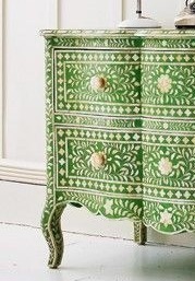 Table console en os incrusté, style Art Déco, motif floral, chambre à coucher, salon, par B H Brothers - Product Image 5