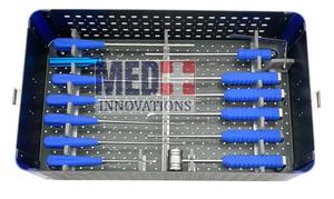 Med Innovation Juego de instrumentos ortopédicos de acero inoxidable para columna vertebral UBE Fuente de alimentación manual Incluye estuche - Product Image 3
