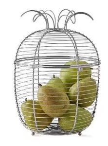 2 Tier Stackable Metal Wire Basket Cart with <b>Rolling</b> Wheels <b>Fruit</b> Vegetable Storage Baskets - Product Image 5