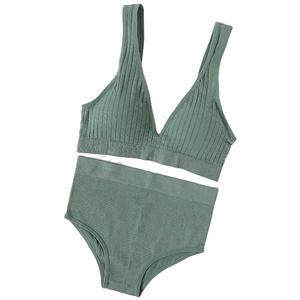 Cómodos braga-braguita de encaje estilo francés con aros, copa completa en U profunda, ajustables, sin costuras, florales, para uso diario, con efecto push-up, 96% poliamida - Product Image 1