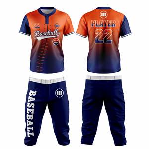 Ensemble Maillot et Pantalon de Baseball Sublimé Très Demandé – Tissu Respirant, Personnalisable, Vêtements de Sport OEM Tendance, Vente Flash - Product Image 1