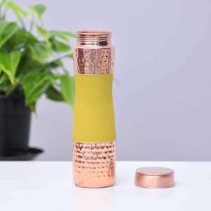 Modern Paisley Printed Copper Eco-Friendly Customizable Water Bottle Portable Insulated Leak Proof <b>Metal</b> Flask - Product Image 4