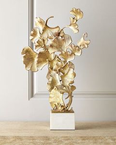 Escultura de Mariposa Chapada en Oro, Decoración de Mesa, Figura Artística Contemporánea para Sala de Estar, Regalo de Inauguración de Casa - Product Image 6