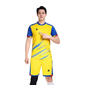 Conjunto de camiseta de fútbol personalizable para hombre superventas, ropa de fútbol de alta calidad, etiquetas personalizadas originales, uniforme de equipo lavado - Product Image 3