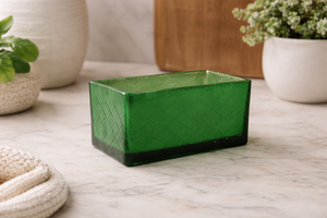Porte-bougies et lanternes personnalisés en verre vert argenté effet mercure avec couvercle en bois de manguier, vides, pour décorations de Noël et de fêtes à la maison. - Product Image 3