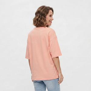 T-shirts de maternité surdimensionnés pour femmes, t-shirt d'allaitement à épaules tombantes, t-shirt de maternité pour femmes 100% coton polyester - Product Image 4